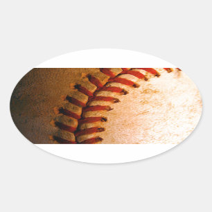 Sticker Ovale Art du baseball