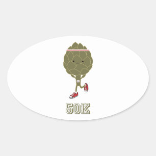 Sticker Ovale Artichoke Runner 50K