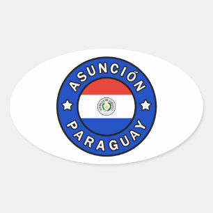 Sticker Ovale Asunción Paraguay