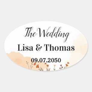 Sticker Ovale Attrape-rêves Macramé Mariage