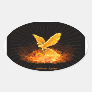 Sticker Ovale Augmentation de Phoenix