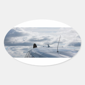 Sticker Ovale Avion