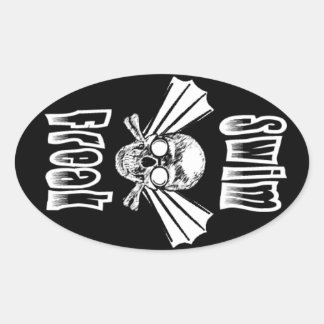Sticker Ovale Baguette ovale Freak Swim
