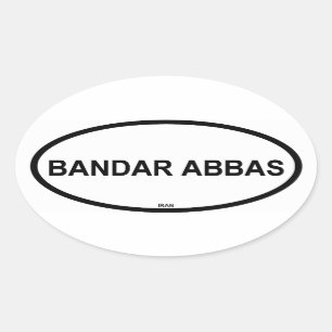 STICKER OVALE BANDAR ABBAS