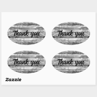 Sticker Ovale Bandes grises Merci SCV 1b