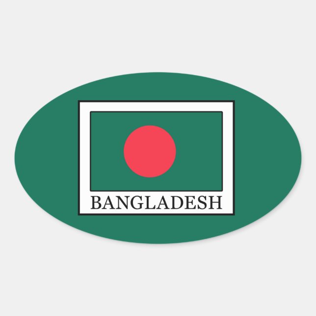 Sticker Ovale Bangladesh (Devant)
