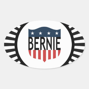 Sticker Ovale Bannière étoilée de BERNIE