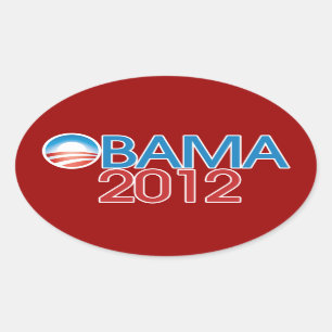 Sticker Ovale Barack Obama 2012