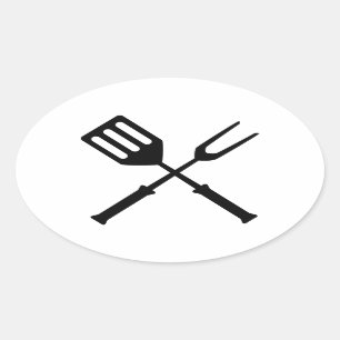 Sticker Ovale Barbecue barbecue barbecue barbecue barbecue barbe