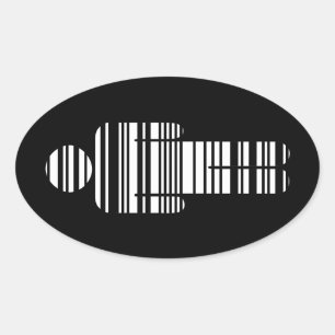 Sticker Ovale barcode