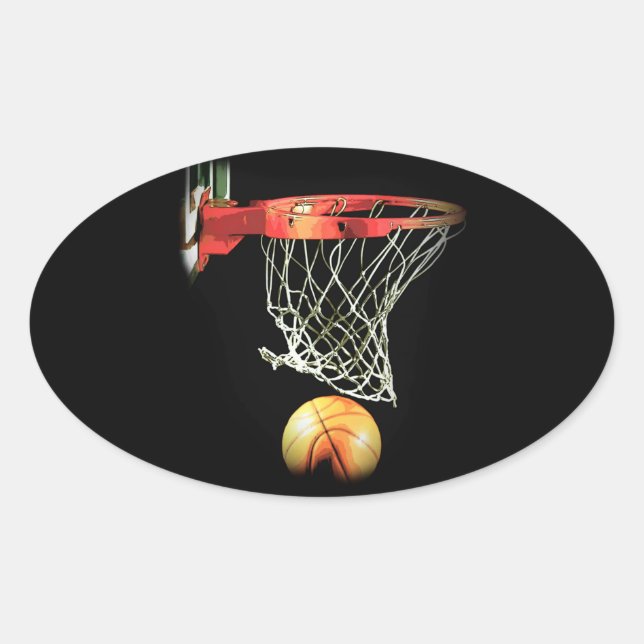 Sticker Ovale Basket (Devant)