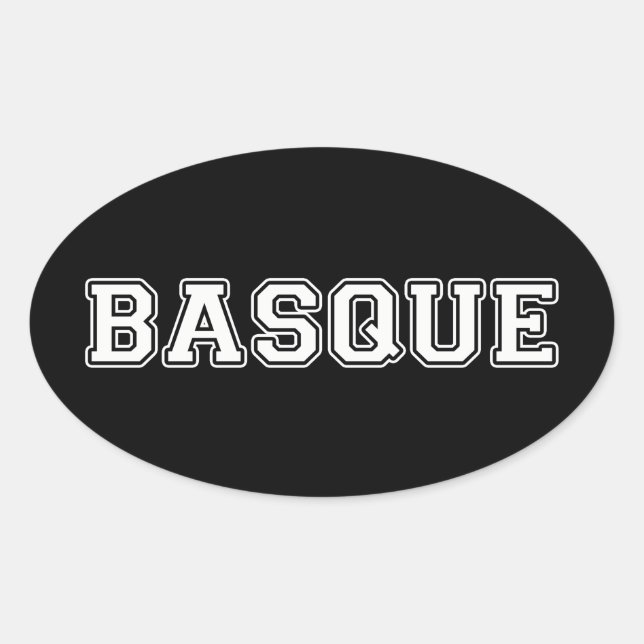 Sticker Ovale Basque (Devant)