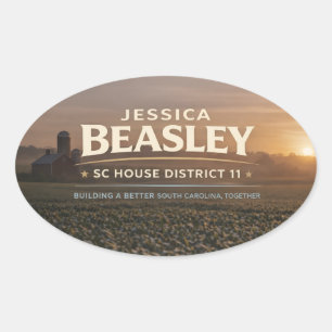 Sticker Ovale Beasley pour le district 11 de la Chambre de SC