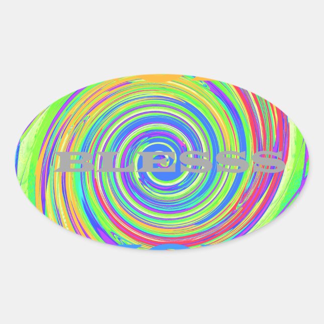 Sticker Ovale Bébé Enfants Dieu vous bénisse..png (Devant)