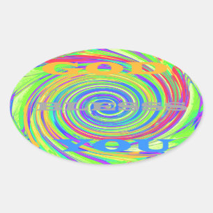 Sticker Ovale Bébé Enfants Dieu vous bénisse..png