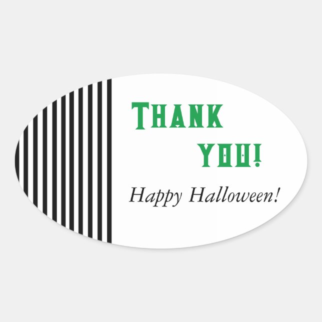 Sticker Ovale Beetlejus inspiré (Devant)