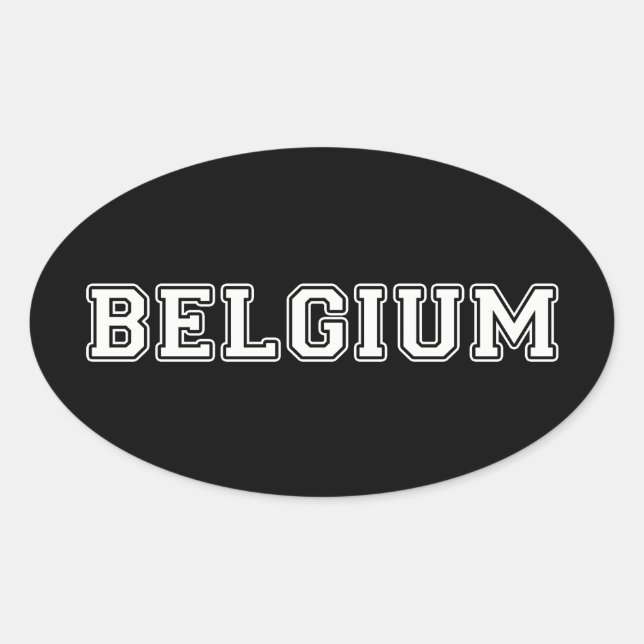 Sticker Ovale Belgique (Devant)