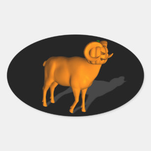 Sticker Ovale Bélier