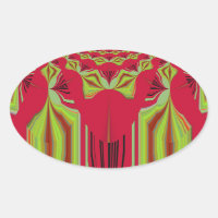 Belle Belle Art Tribal Africain Rouge et Jaune