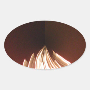 Sticker Ovale Belle image Abstraite