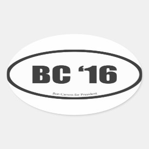 Sticker Ovale Ben Carson pour le président
