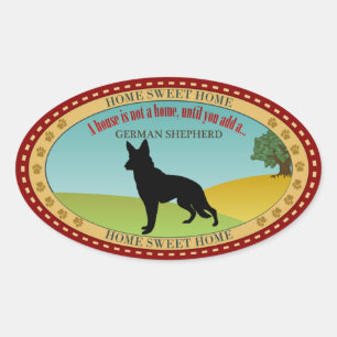 Sticker Ovale Berger allemand