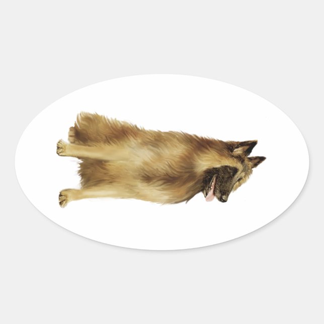 Sticker Ovale Berger belge Tervuren (A) (Devant)