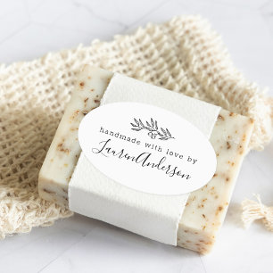 Sticker Ovale Berries d'art moderne fabriqués à la main avec l'a