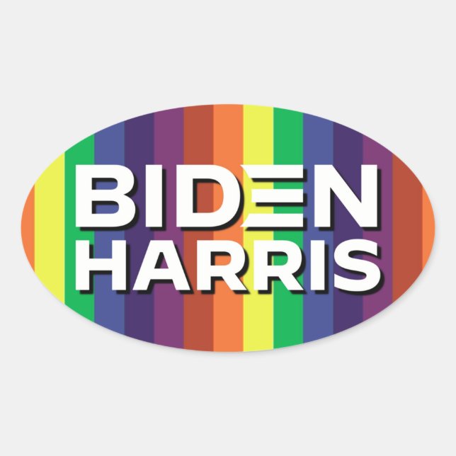STICKER OVALE BIDEN HARRIS (Devant)