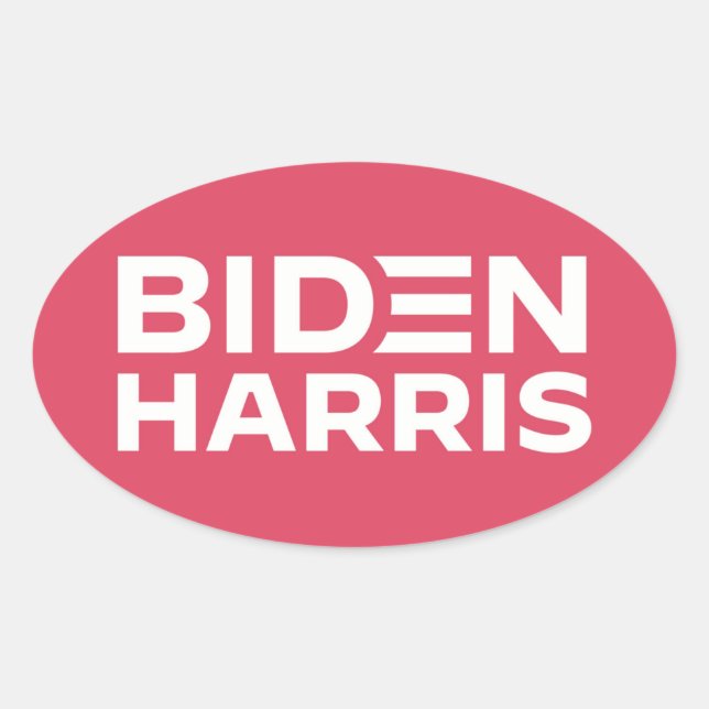 STICKER OVALE BIDEN HARRIS (Devant)