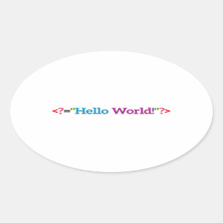 Sticker Ovale Biens pour bébés nerd