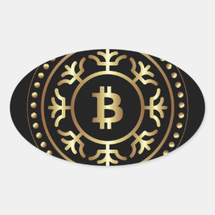 Sticker Ovale Bitcoin 2