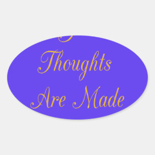 Sticker Ovale Blessful Reflections : Good Thghts of Love