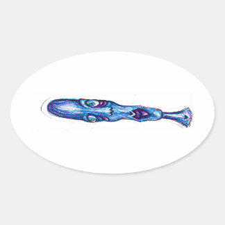 Sticker Ovale blues