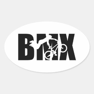 STICKER OVALE BMX