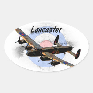 Sticker Ovale Bombardier de Lancaster