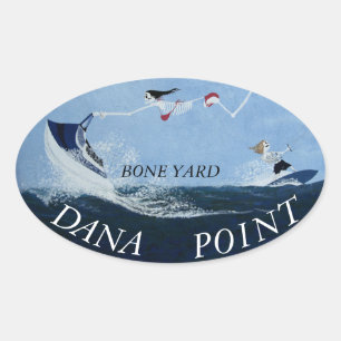 Sticker Ovale Bomberons Bubblepacific, cour osseuse DP