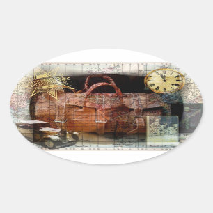 Sticker Ovale Bon Voyage