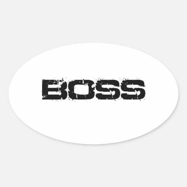 STICKER OVALE BOSS (Devant)