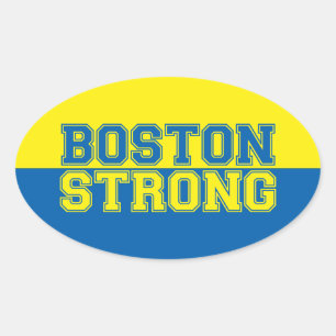 Sticker Ovale Boston fort