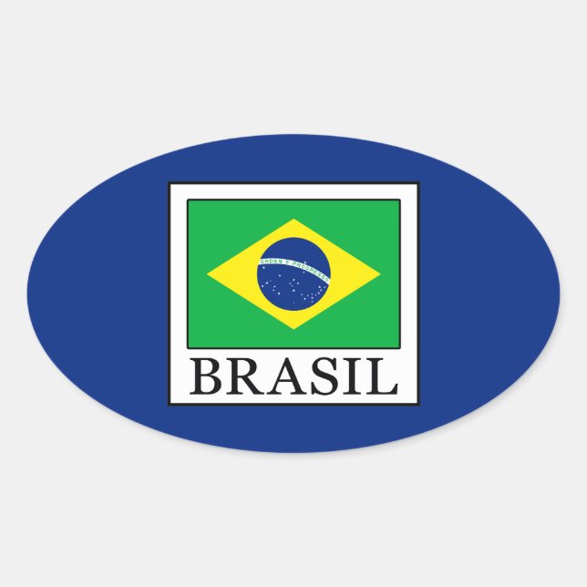 Sticker Ovale Brasil (Devant)