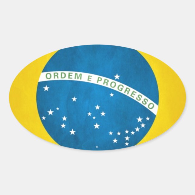 Sticker Ovale brésil (Devant)