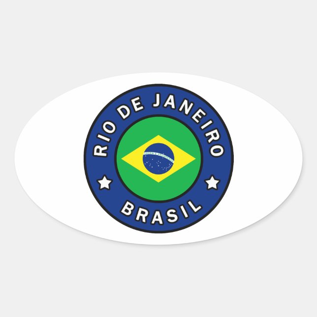 Sticker Ovale Brésil de Rio de Janeiro (Devant)