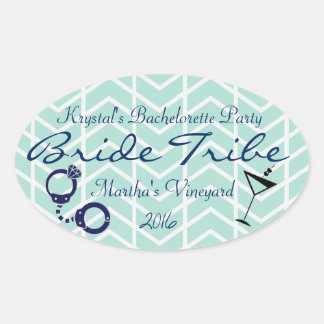 Sticker Ovale Bride Tribe Bachelorette Party