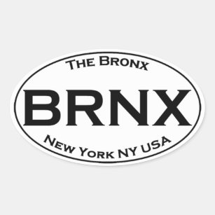 Sticker Ovale BRNX - Le logo d'ovale de Bronx New York