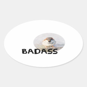 Sticker Ovale Bruant - Badass