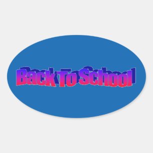 Sticker Ovale BTS-Rouge-Bleu