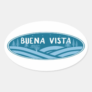 Sticker Ovale Buena Vista Colorado Extérieur