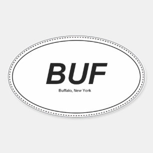 Sticker Ovale Buffalo, adhésif pour pare-chocs d'ovale de New