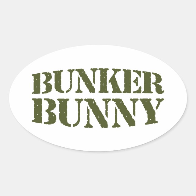 STICKER OVALE BUNKER BUNNY (Devant)